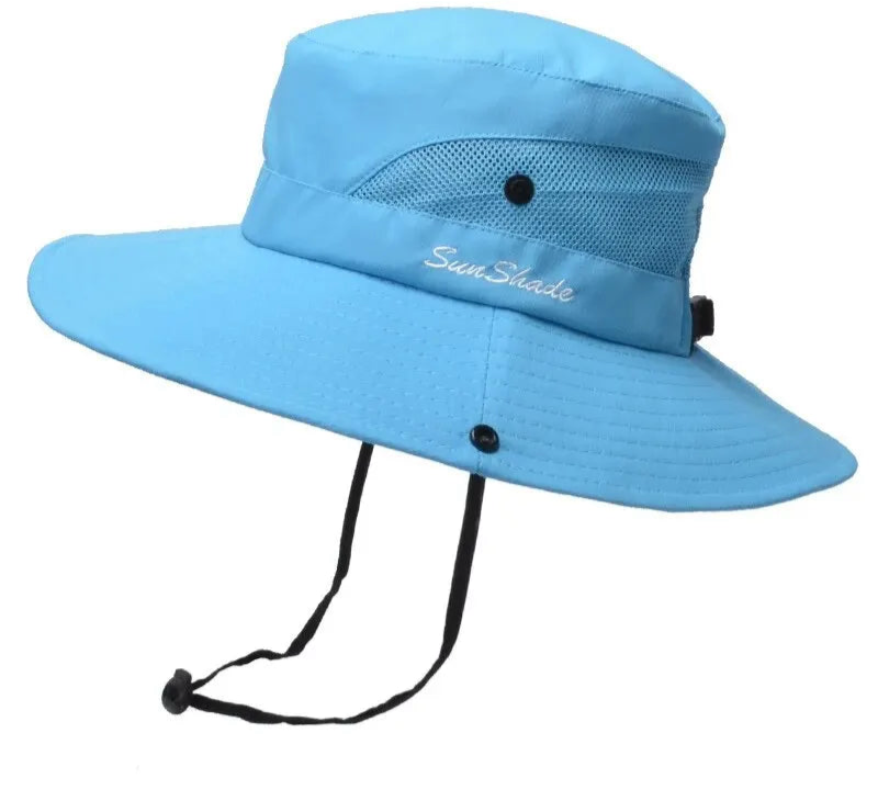 Ponytail Hole Breathable Sun Hat