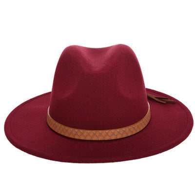 Tassel Ribbon Fedora Hat