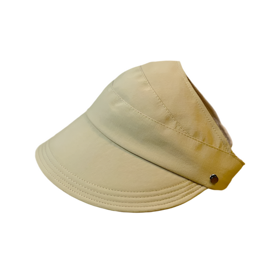 Foldable Wide Brim Half-Cap Visor