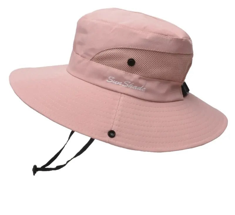 Ponytail Hole Breathable Sun Hat