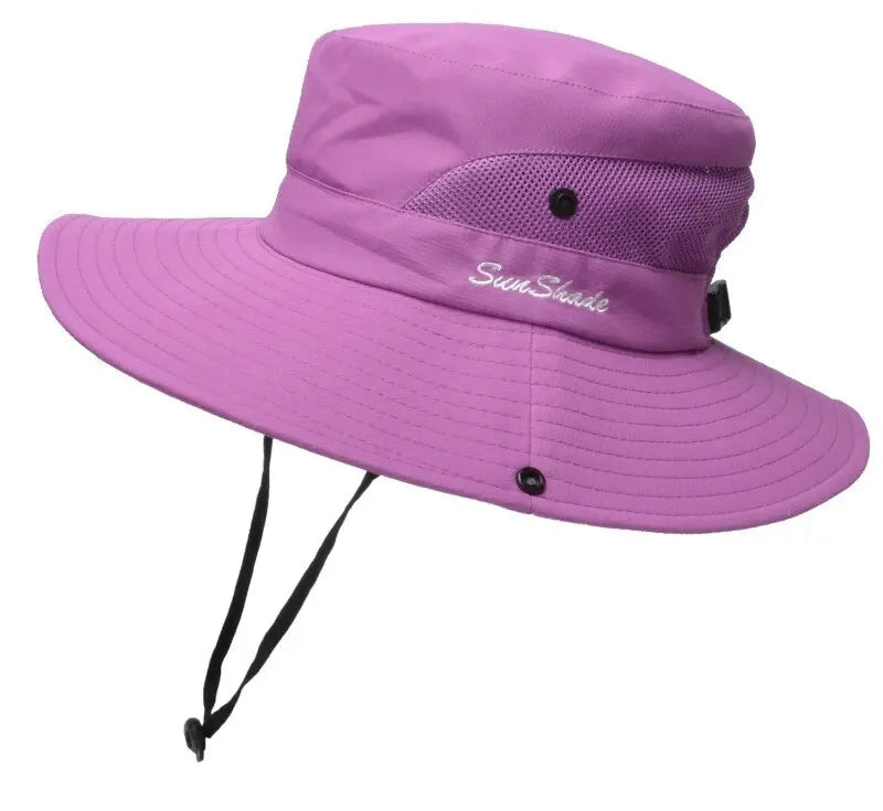 Ponytail Hole Breathable Sun Hat