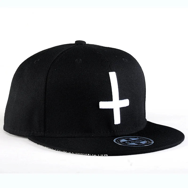 Flip Cross Embroidered SnapBack Hat
