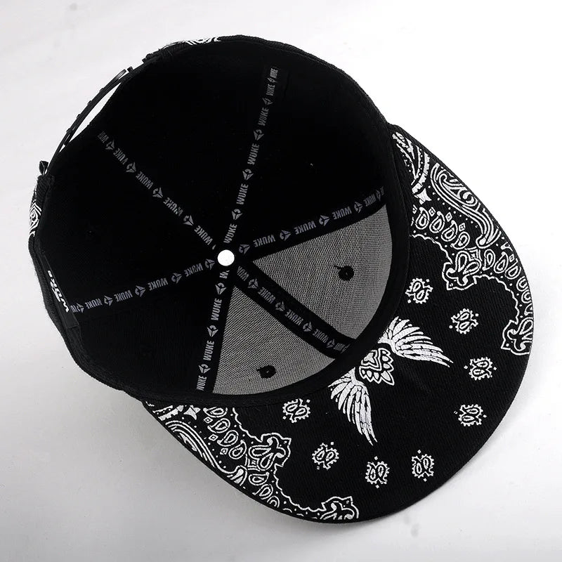 Flip Cross Embroidered SnapBack Hat