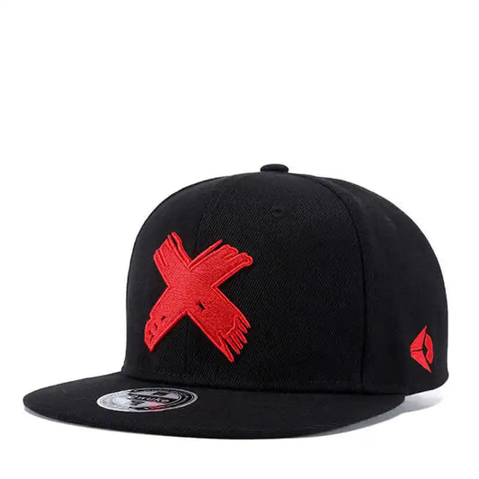 Painted X Embroidered SnapBack Hat