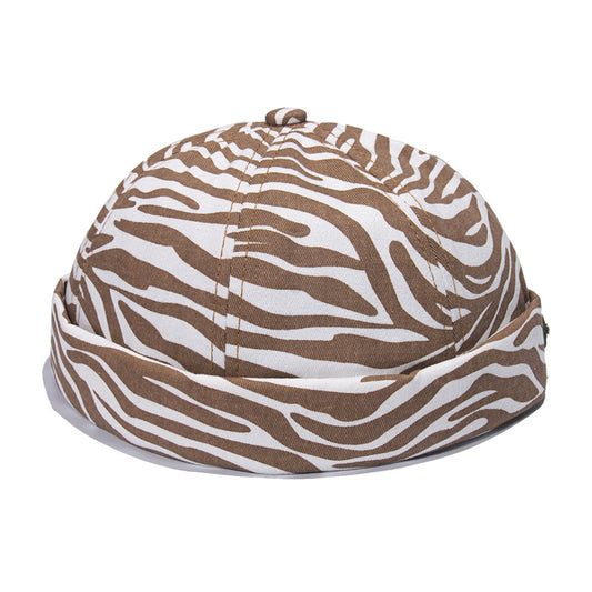 Animal Print Brimless Docker Cap