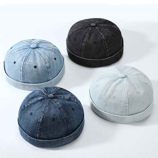 Denim Brimless Cap