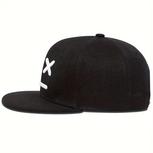 Straight Faced X Eyed Embroidered Snapback