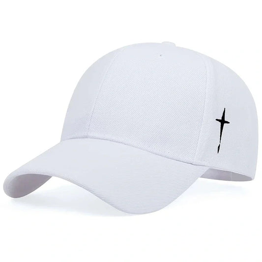 Side Cross Embroidered Baseball Cap