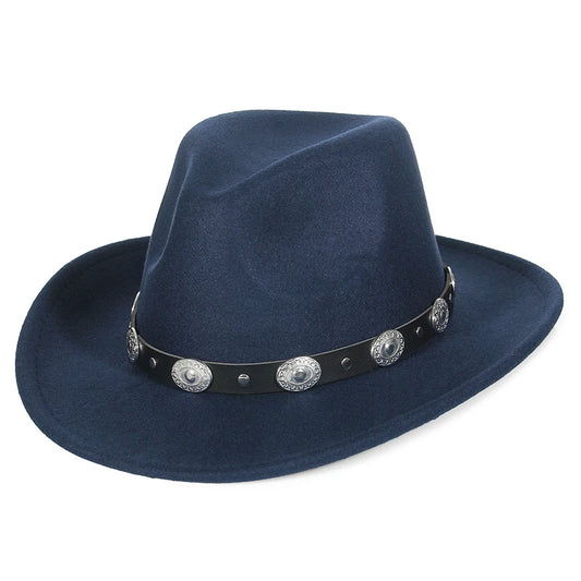 Silver Emblematic Banded Cowboy Hat