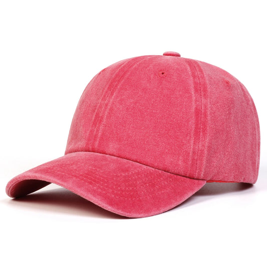 Solid Color Washed Baseball Cap