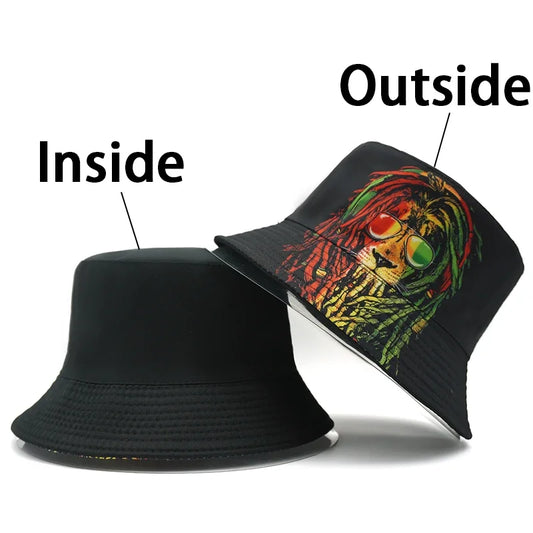 Rasta Lion Bucket Hat
