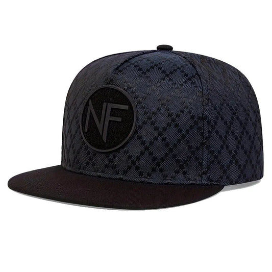 NF Letter Embroidered Criss-Cross Pattern Snapback