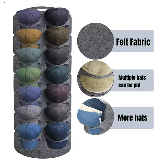 Felt Hat Storage and Wall Organizer Accessory