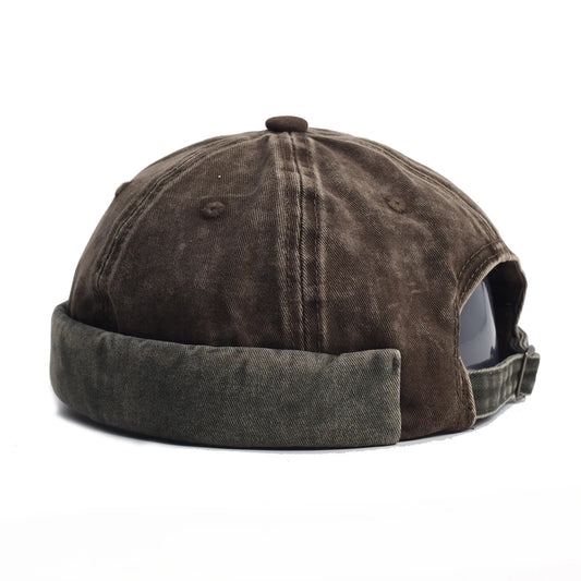 Washed Docker Brimless Cap