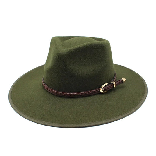 Goldlike Trim Braided Band Fedora