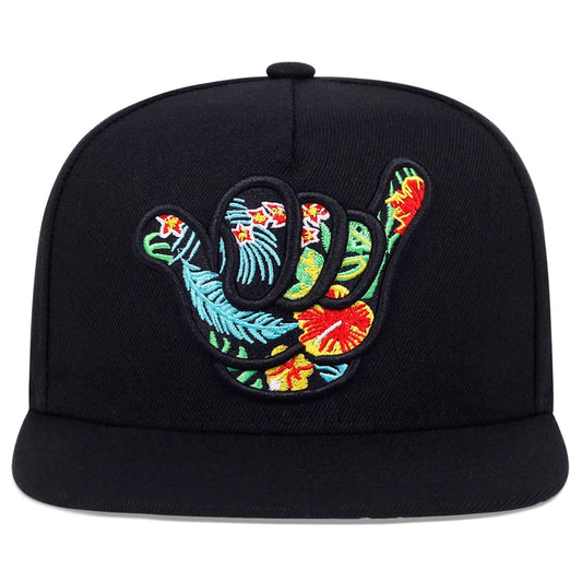 Personality Fingers Embroidered SnapBack