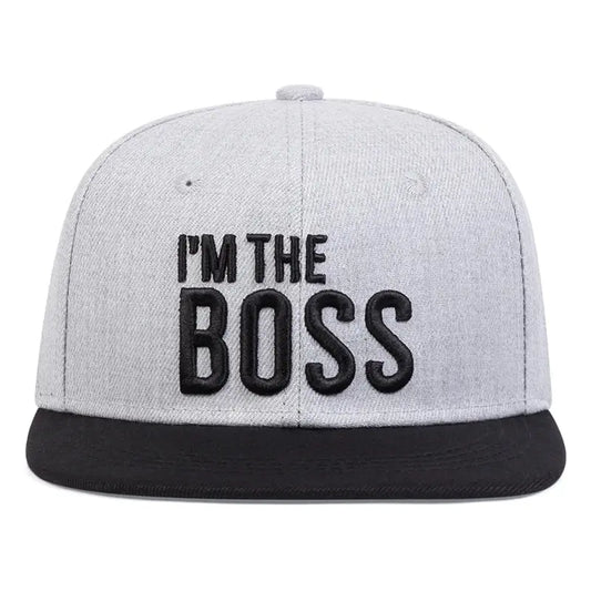 "I'm The Boss" Embroidered Snapback
