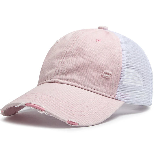 Washed Solid Color Trucker Hat