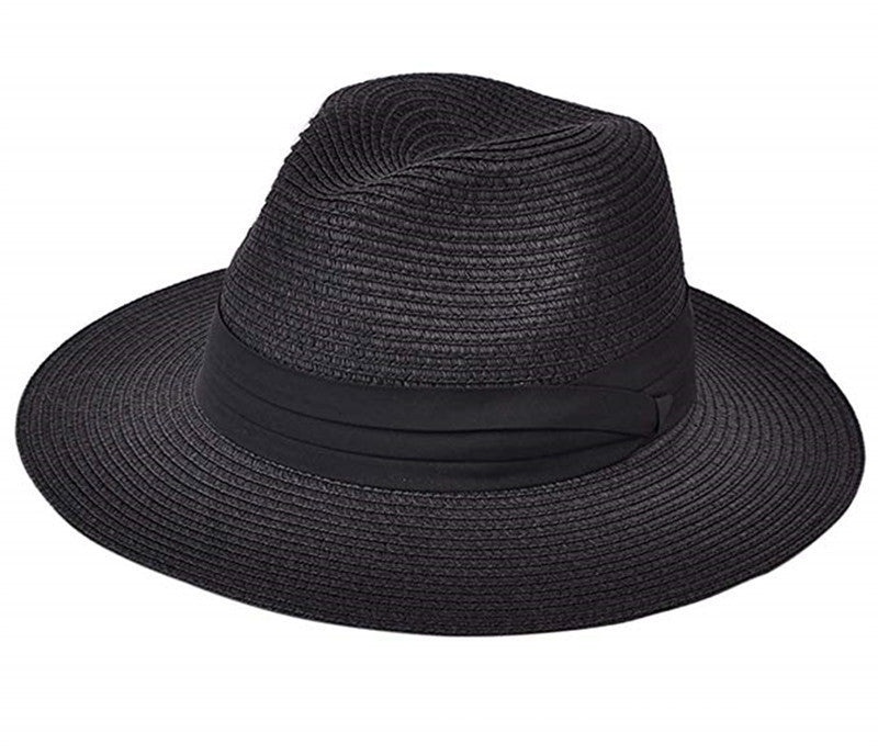 Black Ribbon Fedora Hat