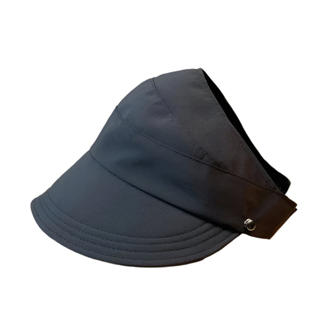 Foldable Wide Brim Half-Cap Visor