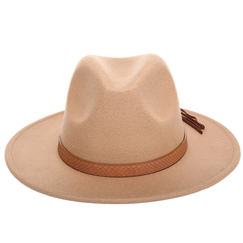 Tassel Ribbon Fedora Hat