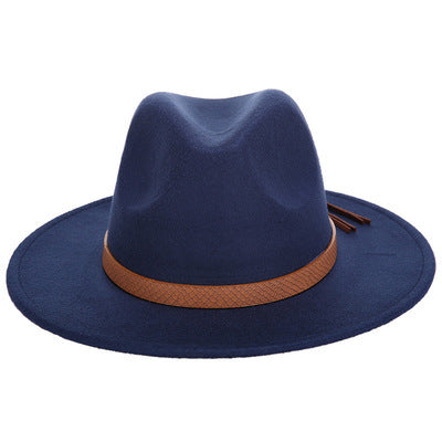 Tassel Ribbon Fedora Hat