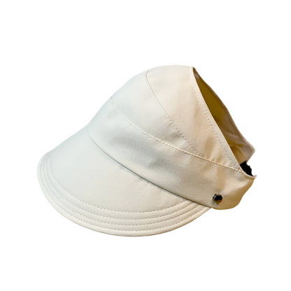 Foldable Wide Brim Half-Cap Visor
