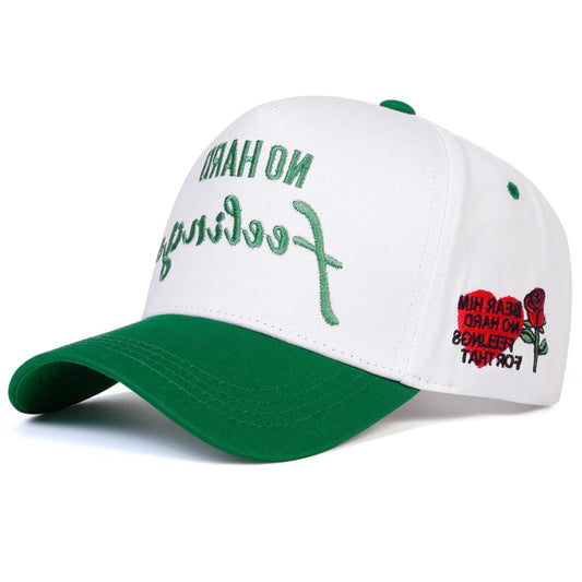 No Hard Feeling’ Embroidered Ball Cap
