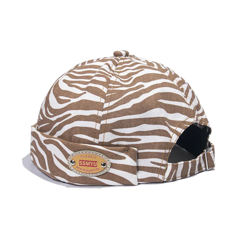 Animal Print Brimless Docker Cap