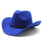 Western Felt Cowboy Hat With Punk Belt