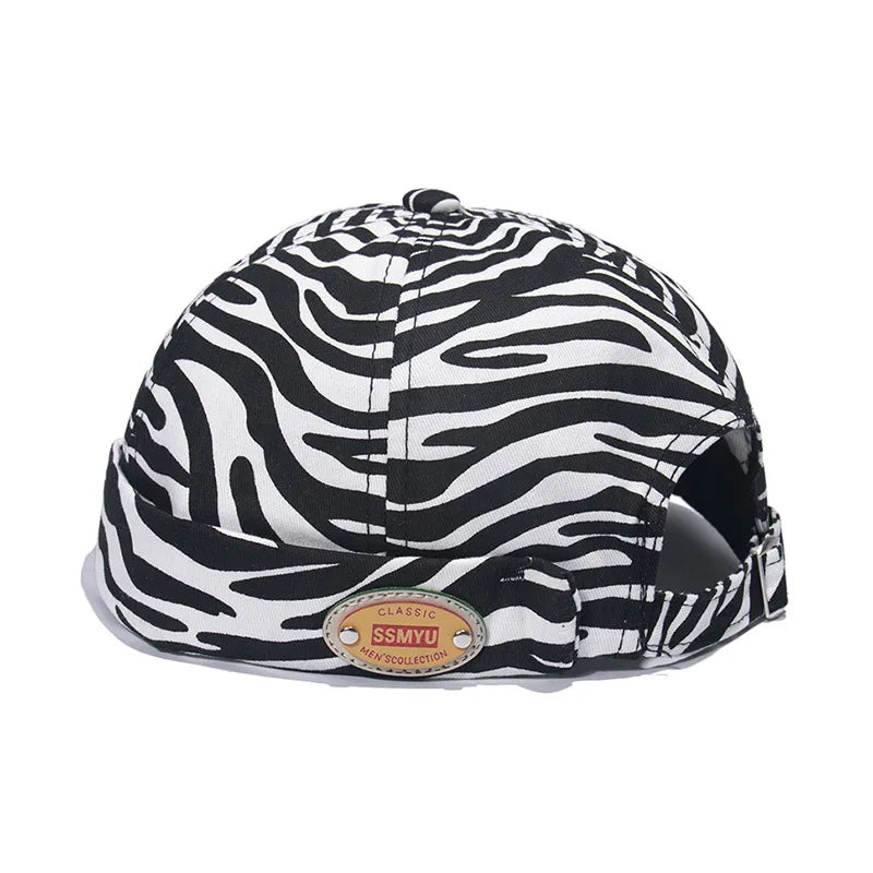 Animal Print Brimless Docker Cap