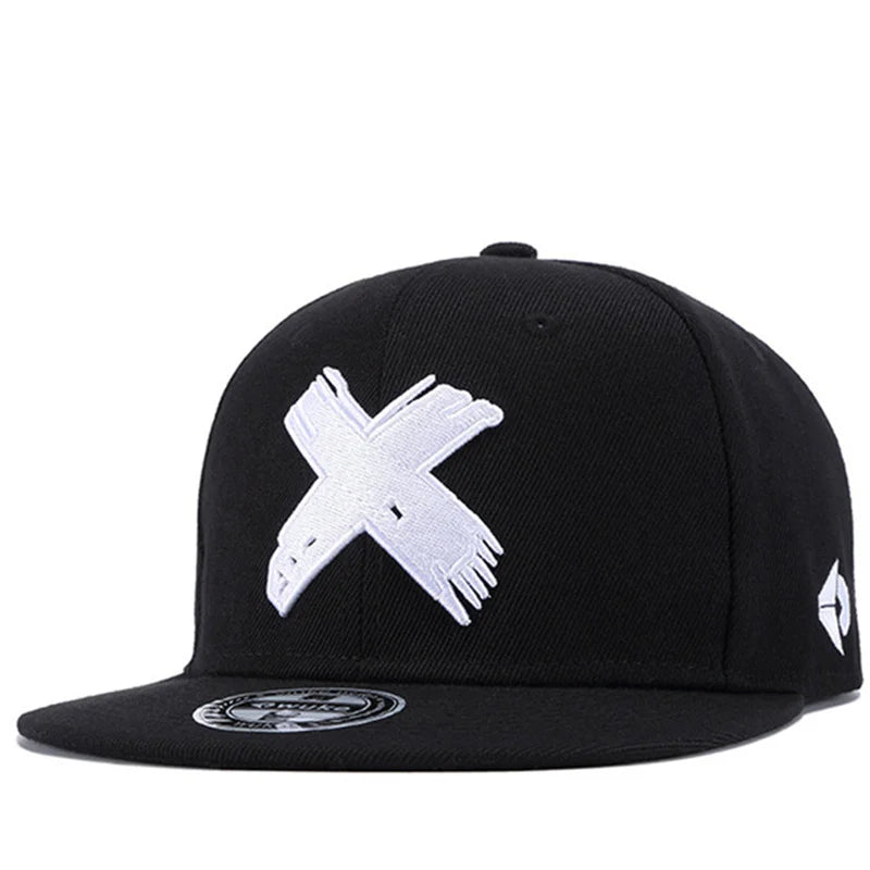 Painted X Embroidered SnapBack Hat
