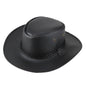 Faux Leather Western Cowboy Hat