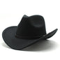 Western Felt Cowboy Hat With Punk Belt