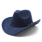 Western Felt Cowboy Hat With Punk Belt