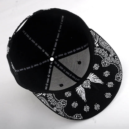 Flip Cross Embroidered SnapBack Hat