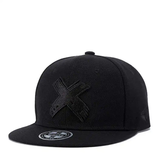 Painted X Embroidered SnapBack Hat