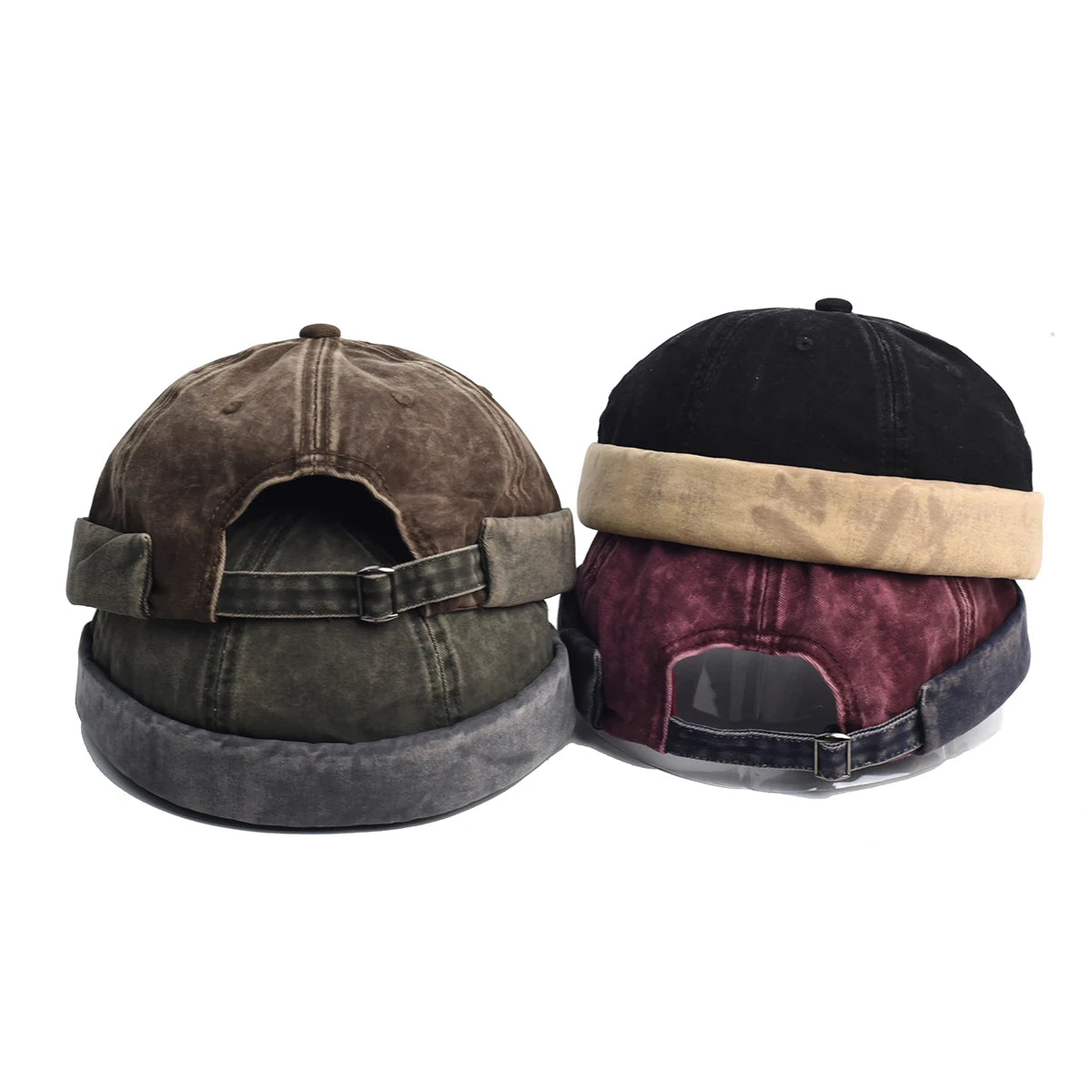 Washed Docker Brimless Cap