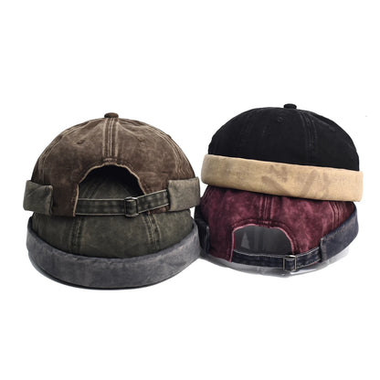 Washed Docker Brimless Cap