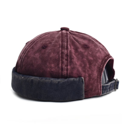 Washed Docker Brimless Cap