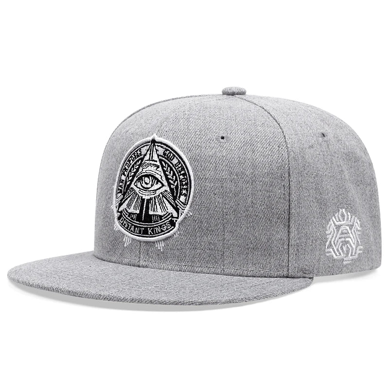 The Eye of God Faux Suede SnapBack Hat