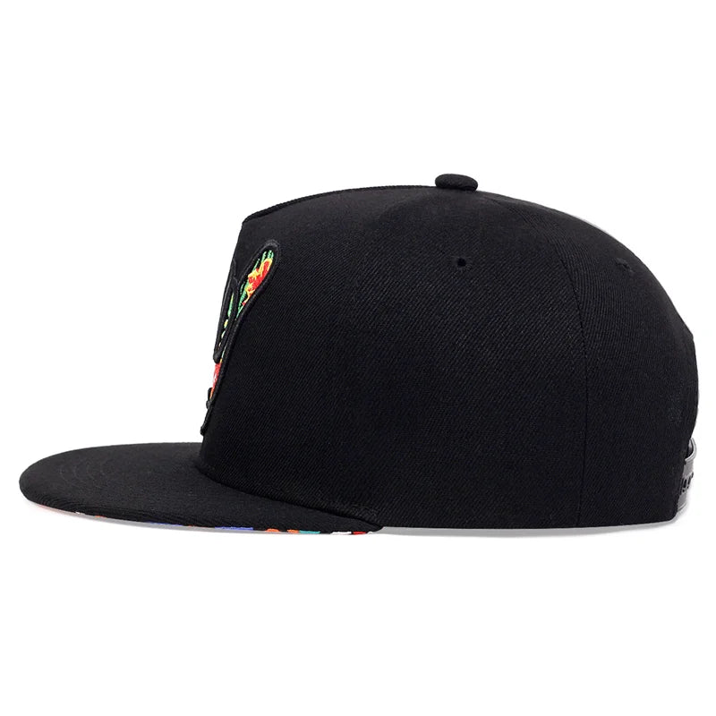 Personality Fingers Embroidered SnapBack