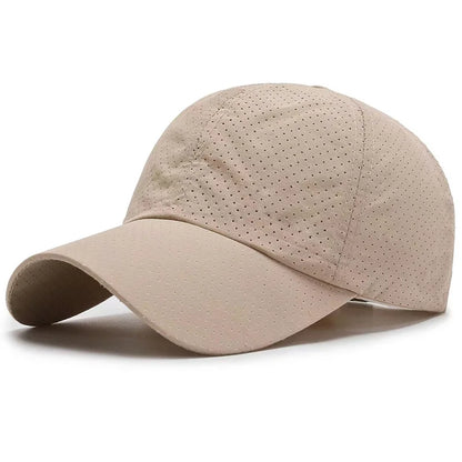 Solid Color Breathable Ball Cap