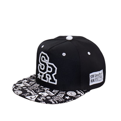 Letters "SR" Embroidered Snapback
