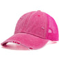 Washed Solid Color Trucker Hat