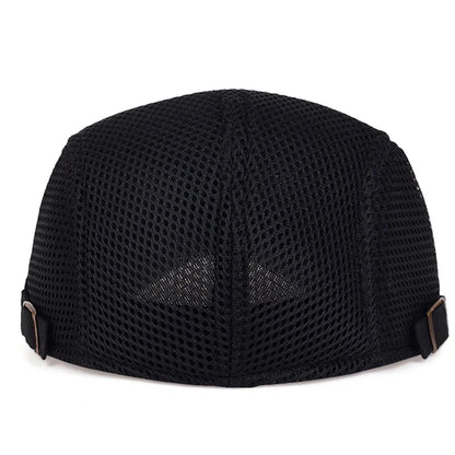 Mesh Adjustable Flat Cap