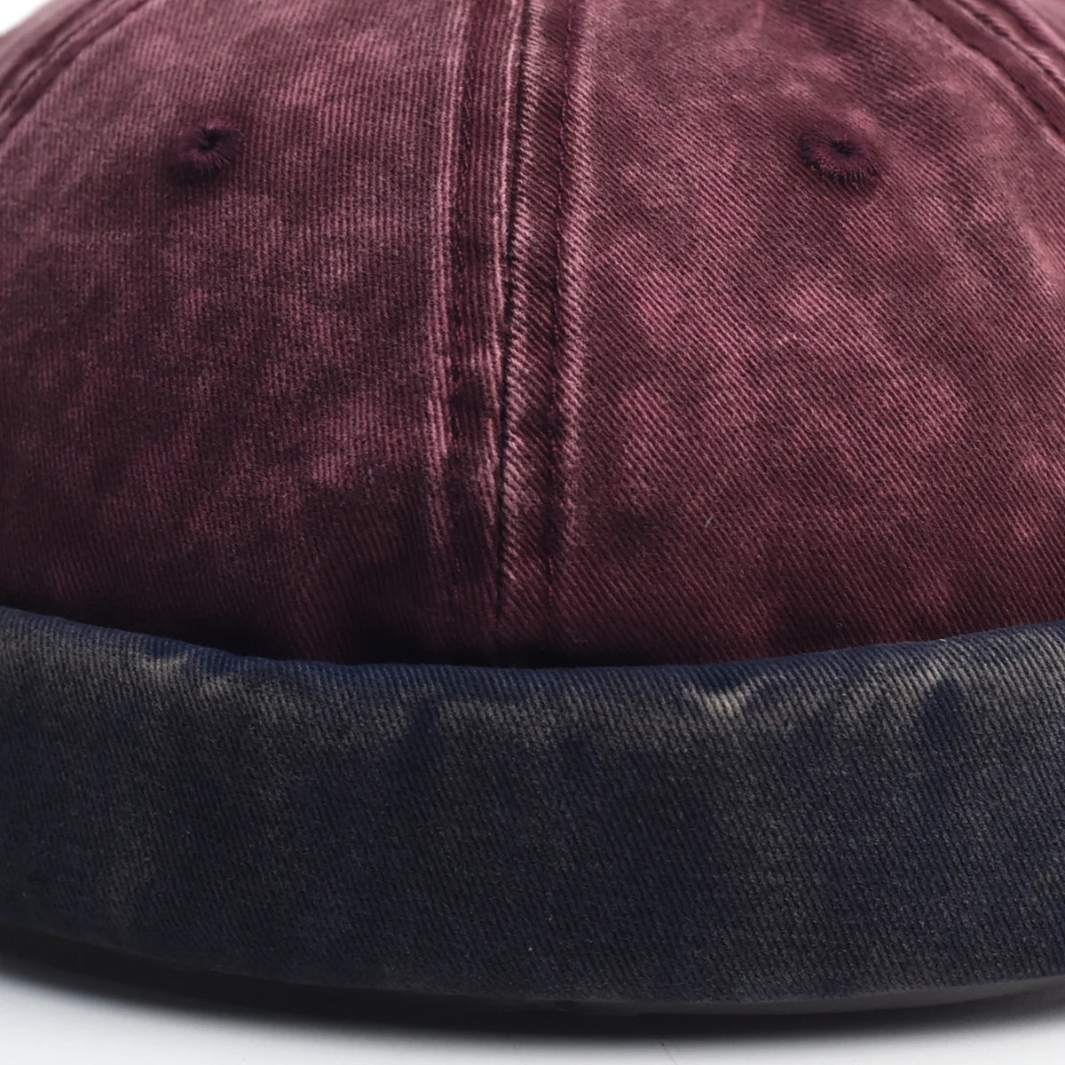 Washed Docker Brimless Cap