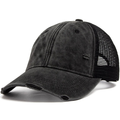 Washed Solid Color Trucker Hat