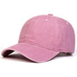 Solid Color Washed Baseball Cap