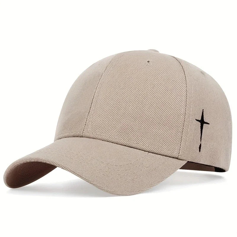 Side Cross Embroidered Baseball Cap